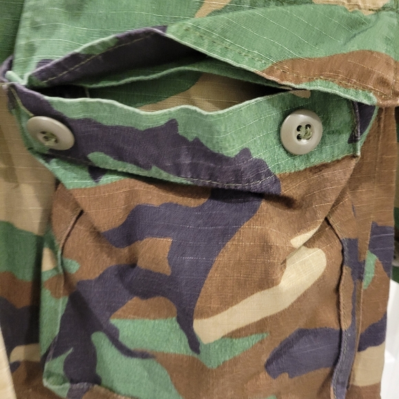 Authentic Vintage Military Woodland Jacket Mens Size XS Women's Size S - Picture 7 of 14